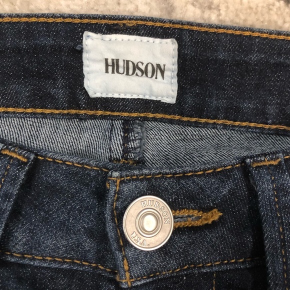 Hudson Bacara Cropped Straight Cuffed Jeans Size 24 - Picture 3 of 11